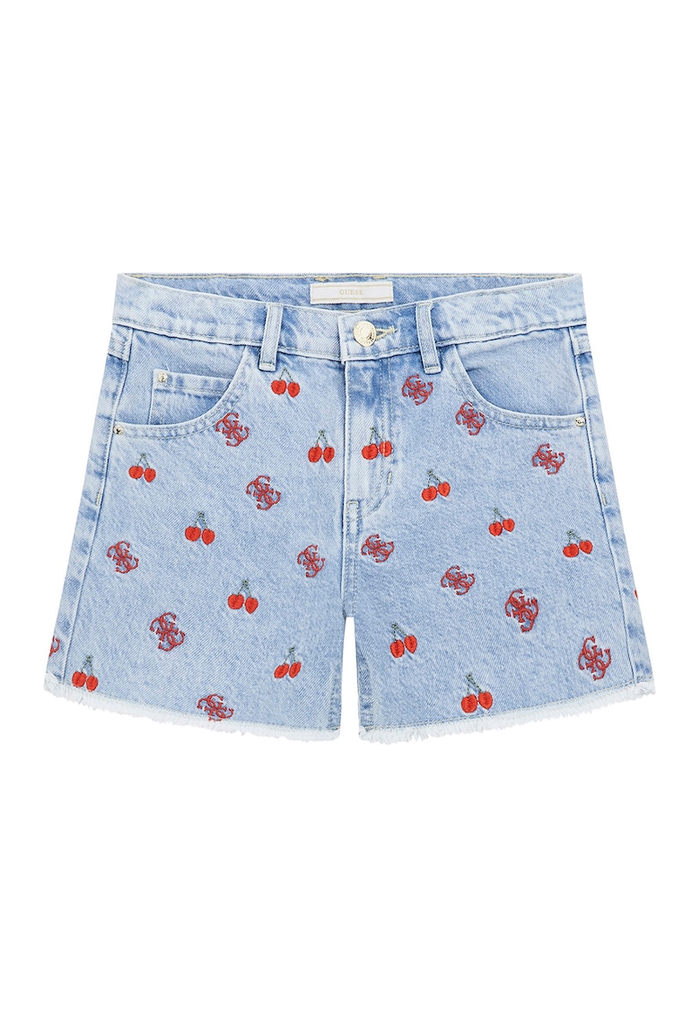 Pantaloni scurti din denim cu broderie