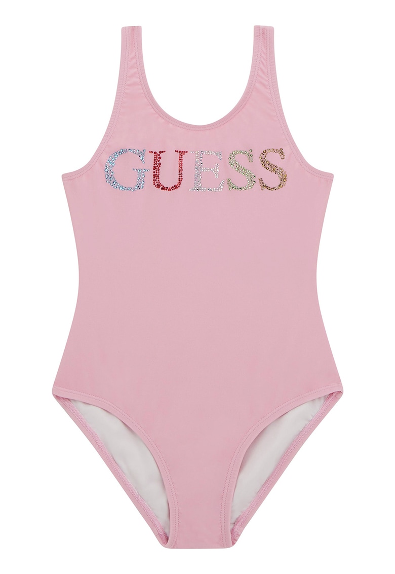 Costum de baie intreg cu logo din strasuri