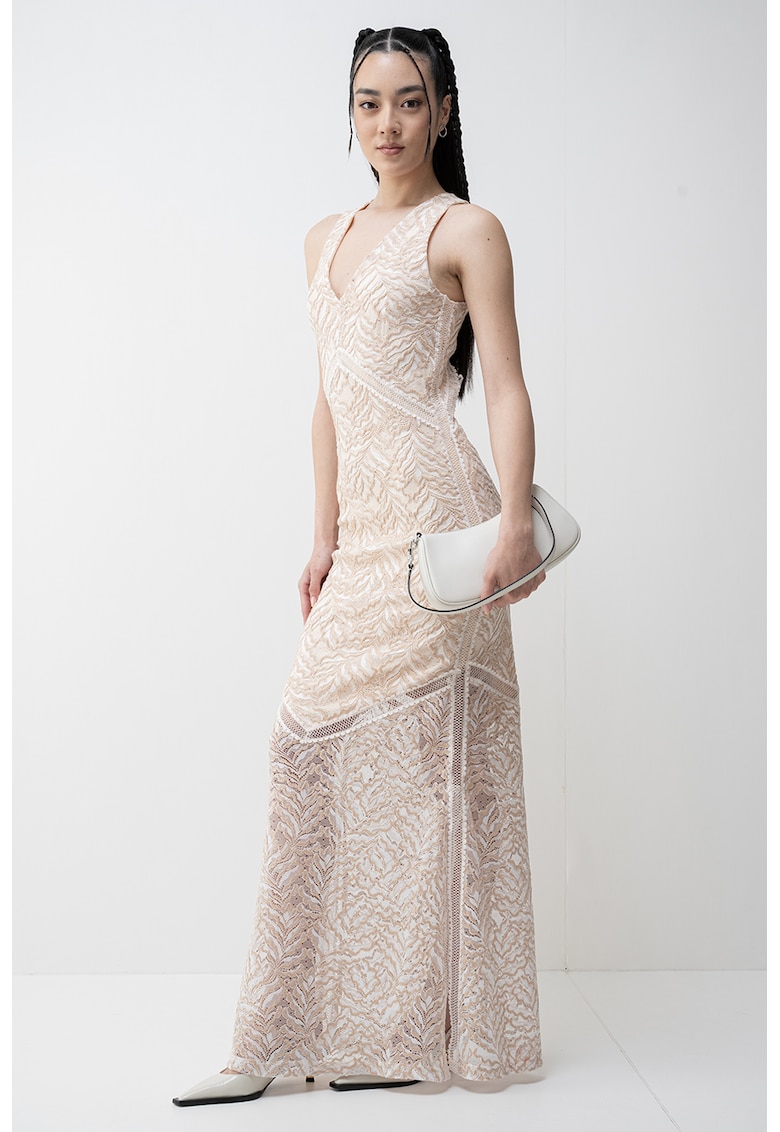 Rochie maxi cu decupaj pe partea din spate Rochie maxi cu decupaj pe partea din spate