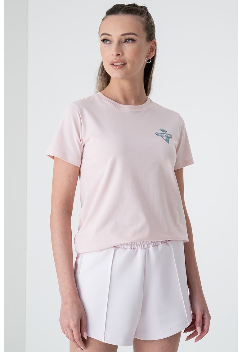 Tricou regular fit cu imprimeu pe piept