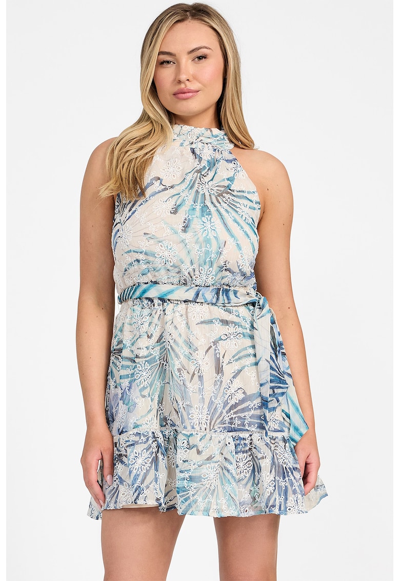 Rochie scurta cu detalii brodate