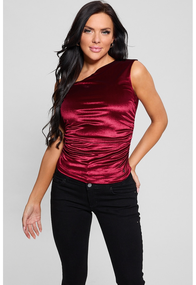 Bluza din satin - fara maneci