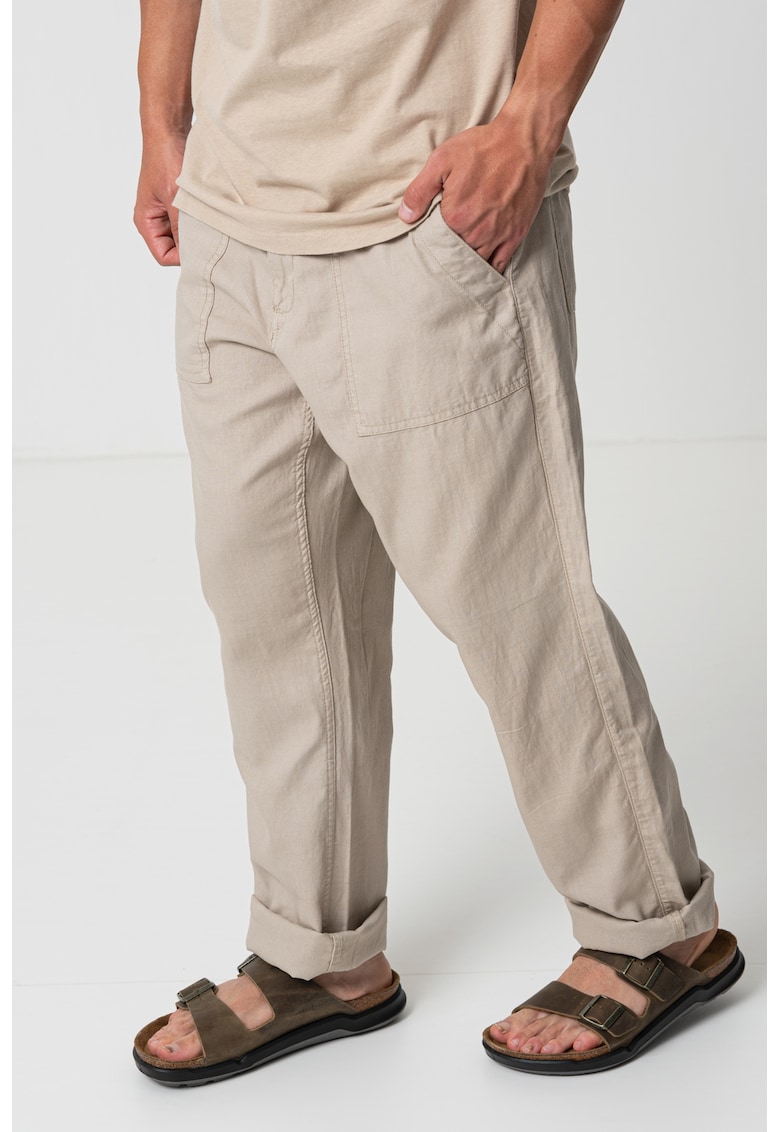 Pantaloni din bumbac si in