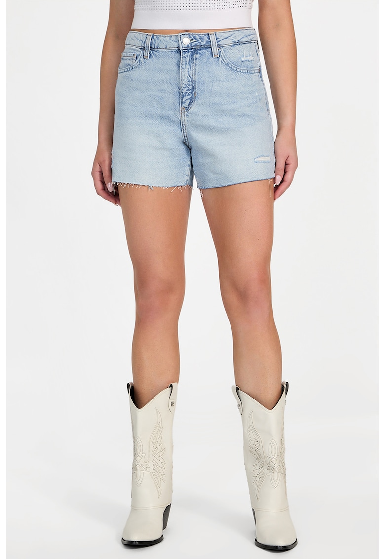 Pantaloni scurti de denim din amestec de lyocell