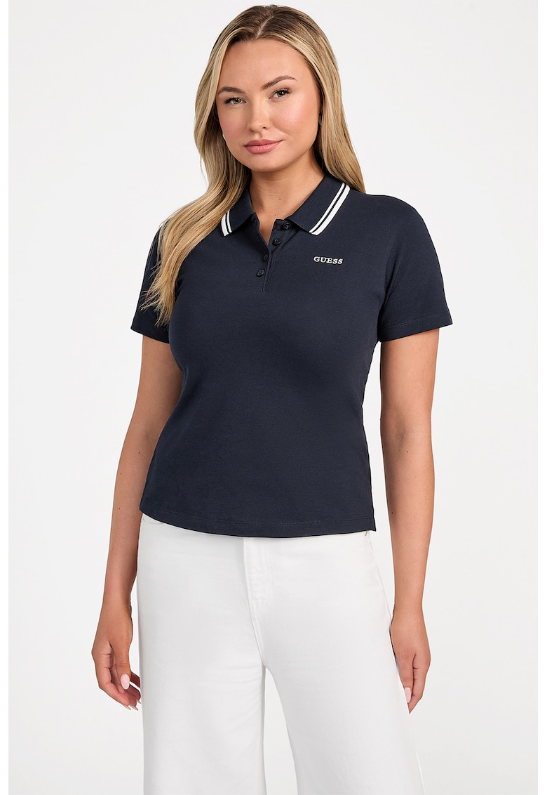 Tricou polo - pentru fitness - Albastru ultramarin