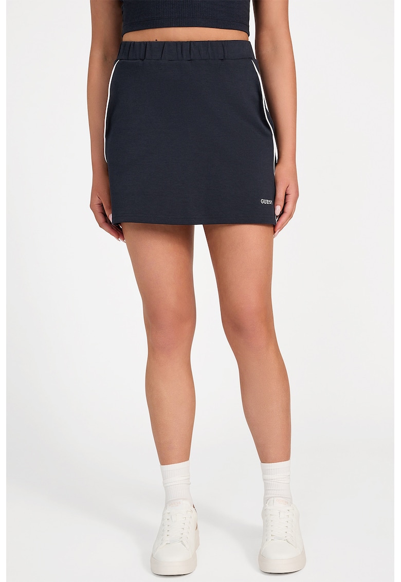 Fusta cu talie inalta si buzunare laterale