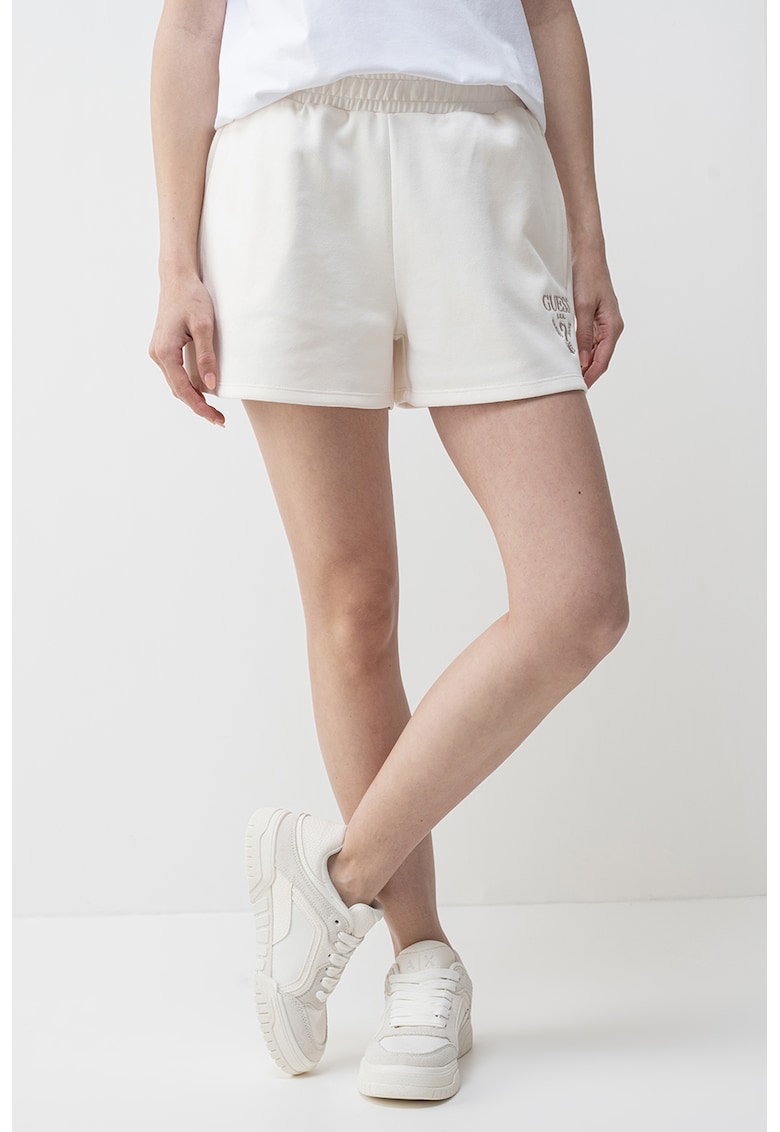 Pantaloni scurti cu broderie logo