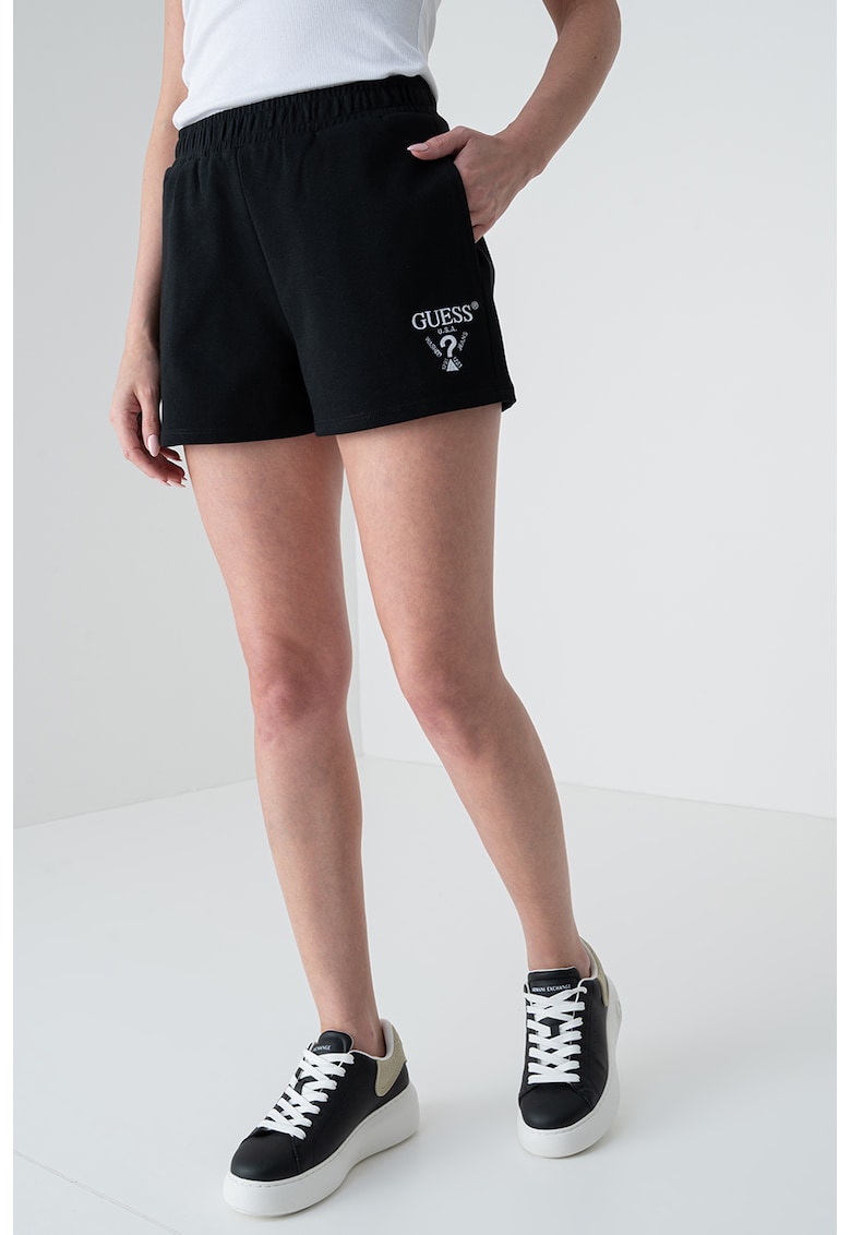 Pantaloni scurti cu broderie logo