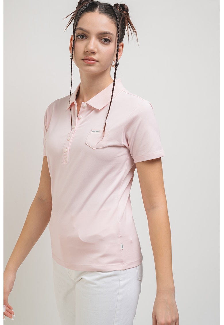 Tricou polo cu buzunar pe piept