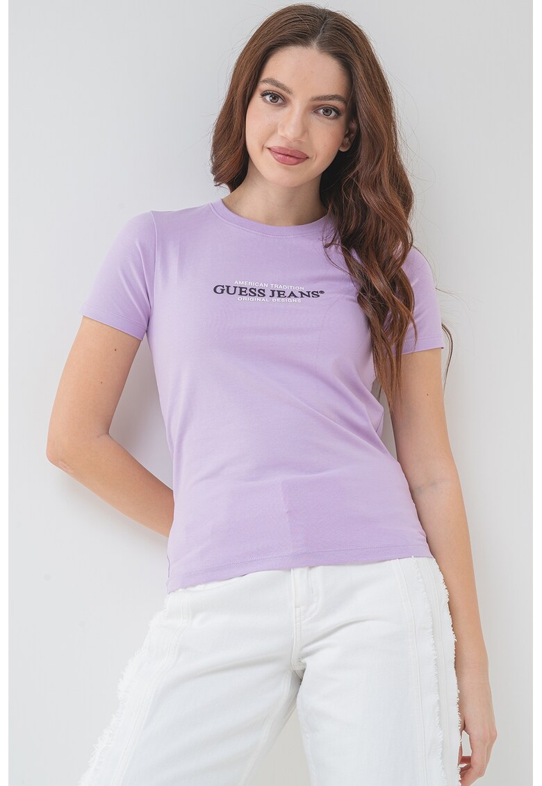 Tricou slim fit cu logo