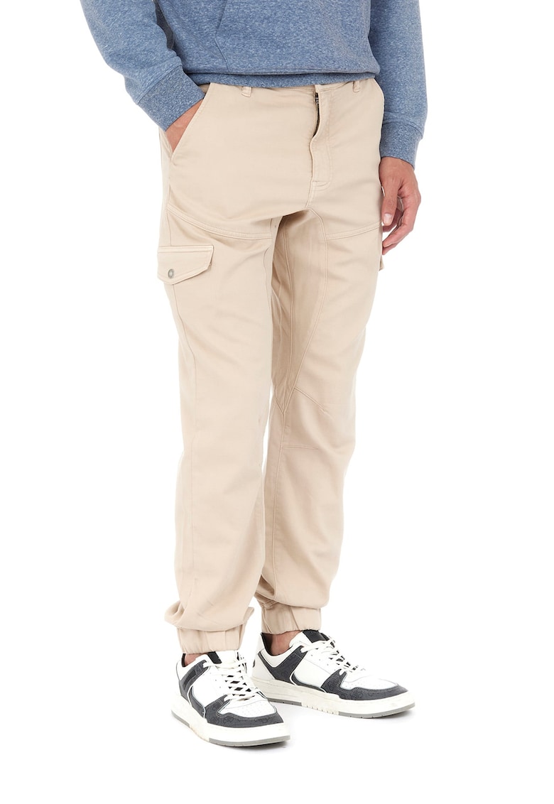 Pantaloni cargo din amestec de bumbac