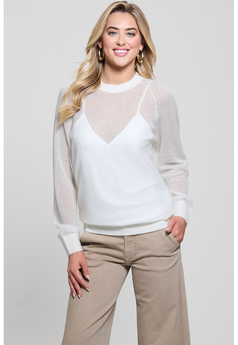 Pulover cu aspect semi-transparent