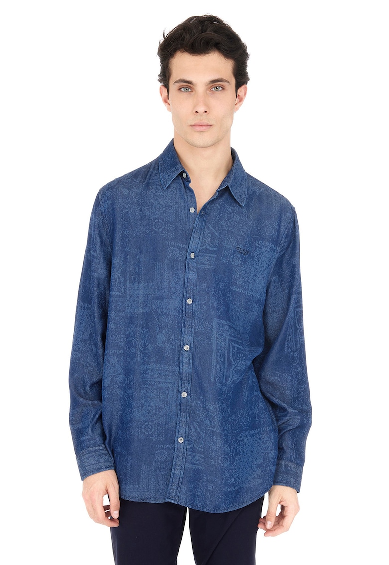 Camasa din lyocell cu imprimeu paisley