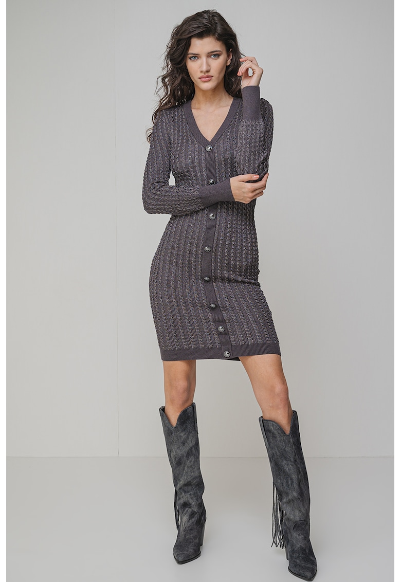 Rochie-pulover cu croiala bodycon