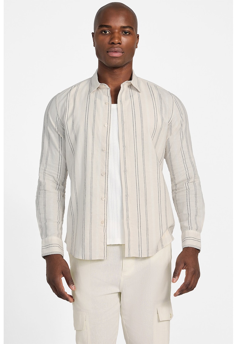 Camasa in dungi din amestec de in