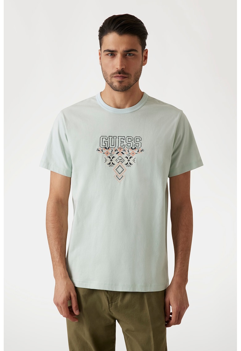 Tricou cu logo brodat