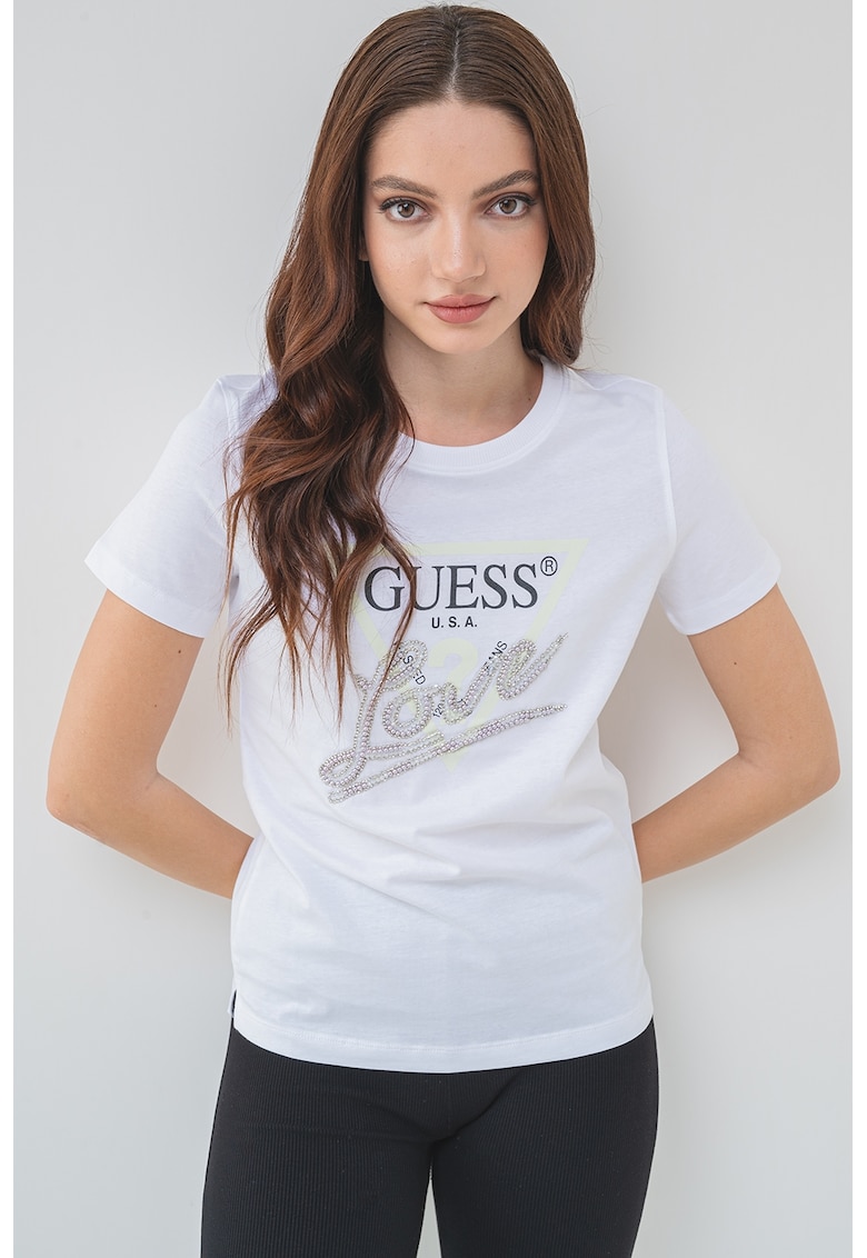 Tricou regular fit cu imprimeu logo Tricou regular fit cu imprimeu logo