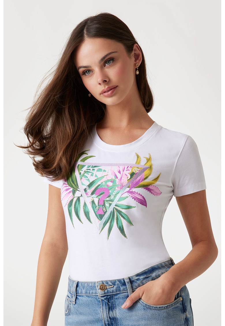 Tricou cu imprimeu floral