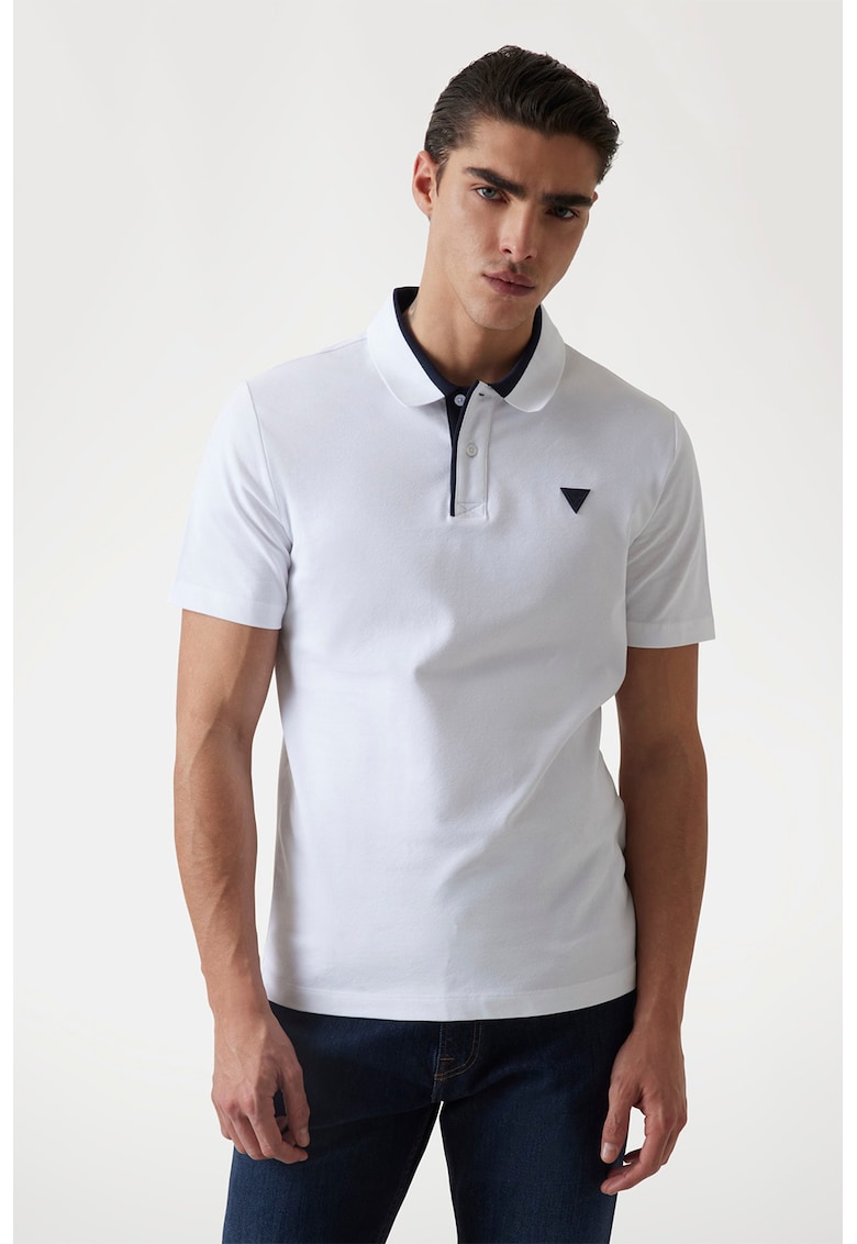 Tricou polo regular fit din bumbac