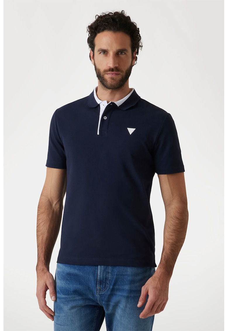 Tricou polo regular fit din bumbac