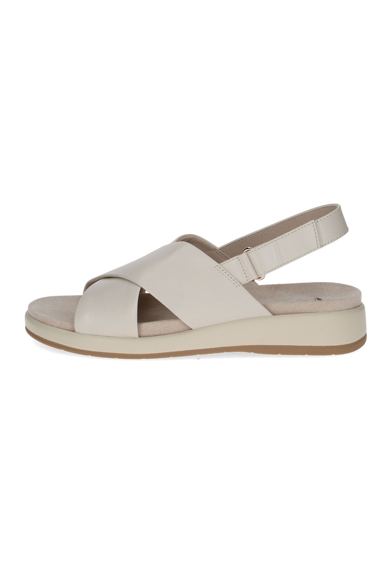 Sandale wedge de piele