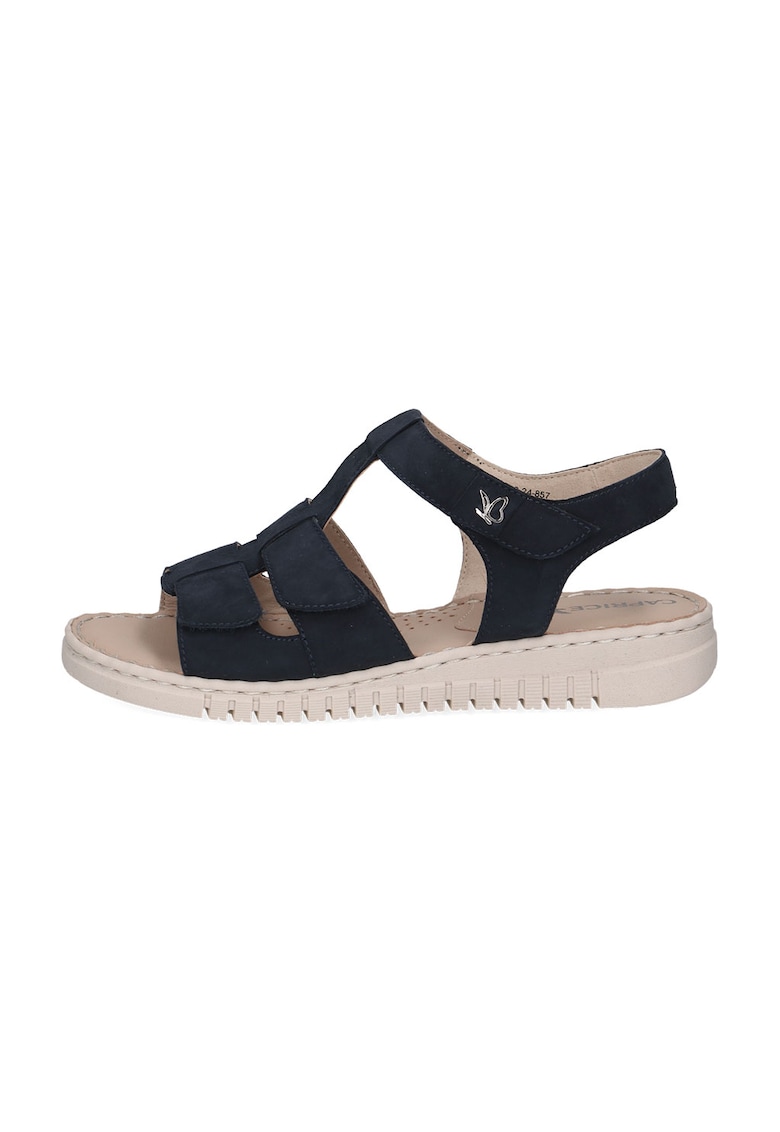 Sandale wedge de piele
