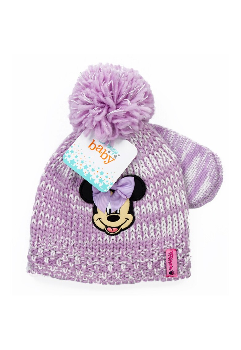 Set Caciula si Manusi Mica Sirena - Violet