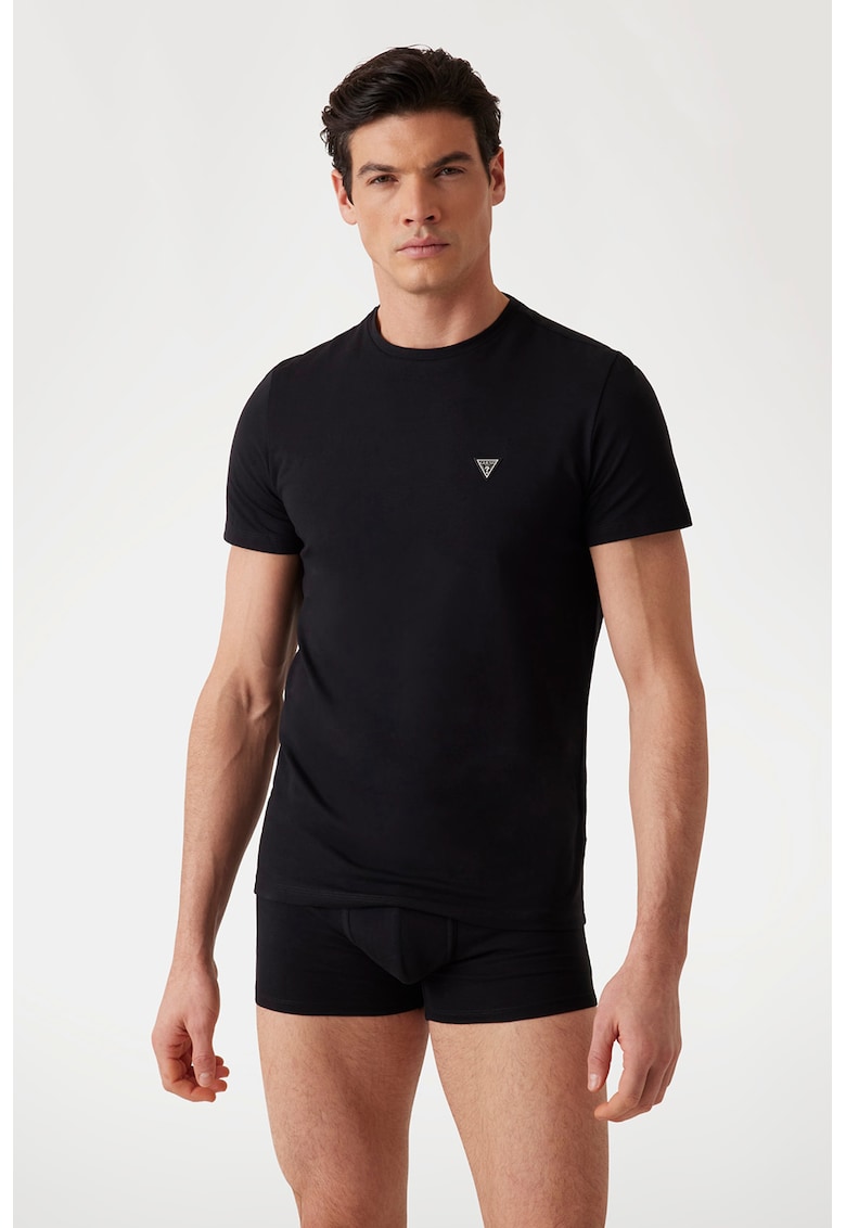 Set de tricou de casa si boxeri - Negru