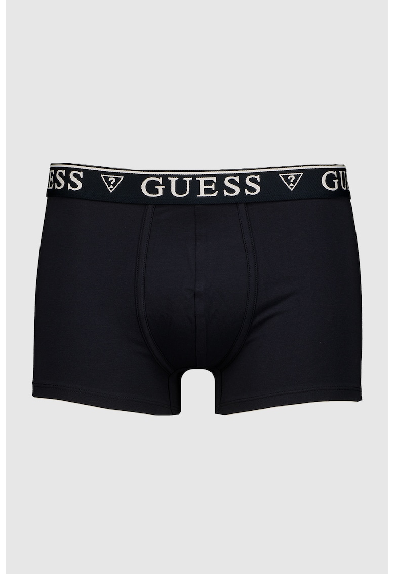 Boxeri din amestec de bumbac cu banda logo in talie