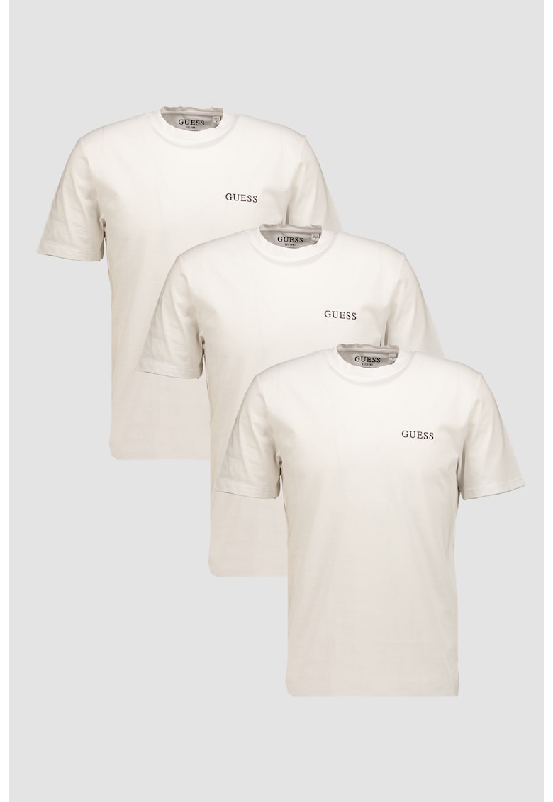 Set de tricouri de casa din bumbac - 3 Piese - Alb