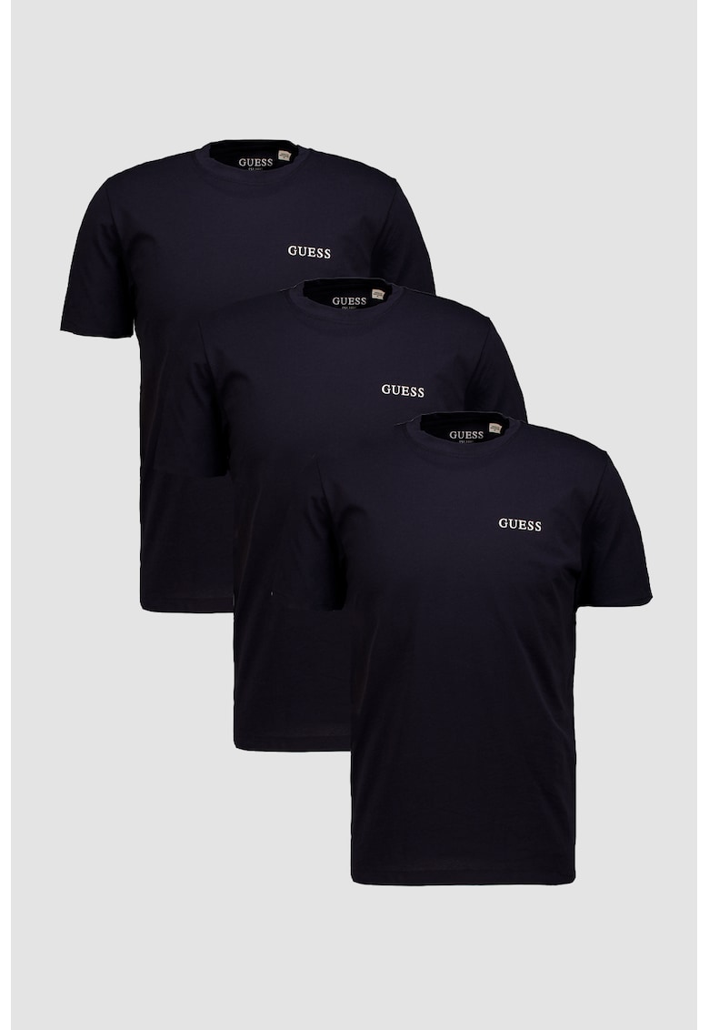 Set de tricouri de casa din bumbac - 3 Piese - Albastru ultramarin