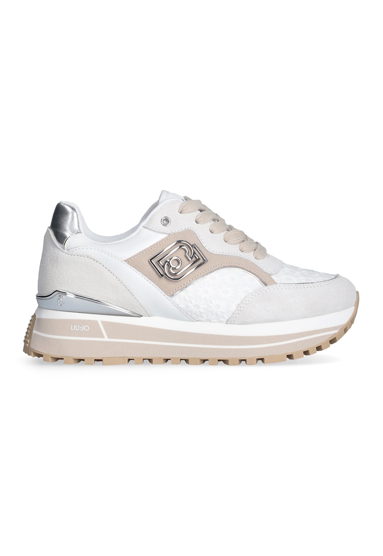 Pantofi sport cu insertii din piele intoarsa