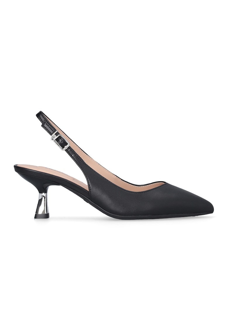 Pantofi din piele cu toc kitten