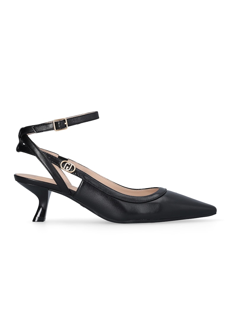 Pantofi din piele cu toc kitten