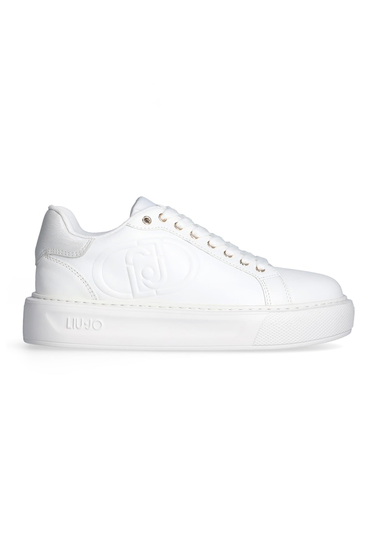 Pantofi sport din piele si piele ecologica cu platforma