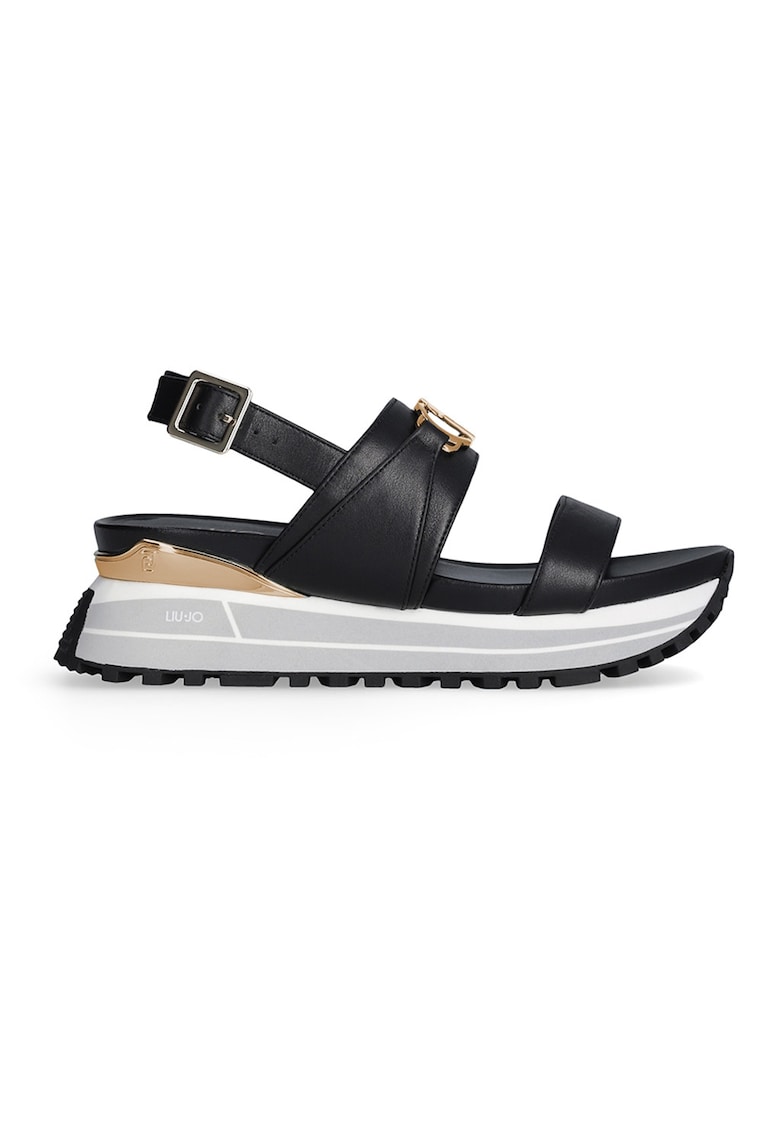 Sandale din piele - Negru
