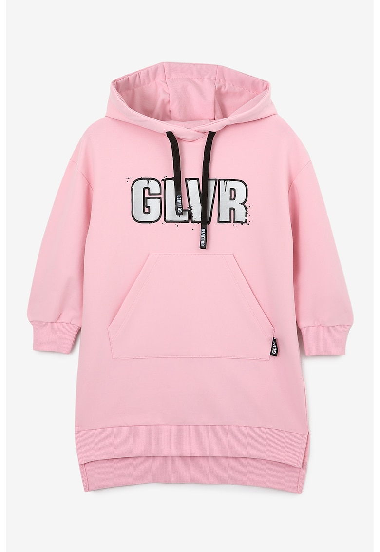 Rochie-hanorac cu imprimeu text