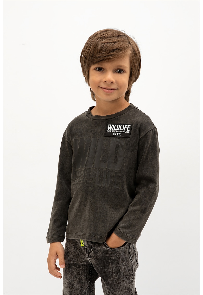 Bluza cu imprimeu text