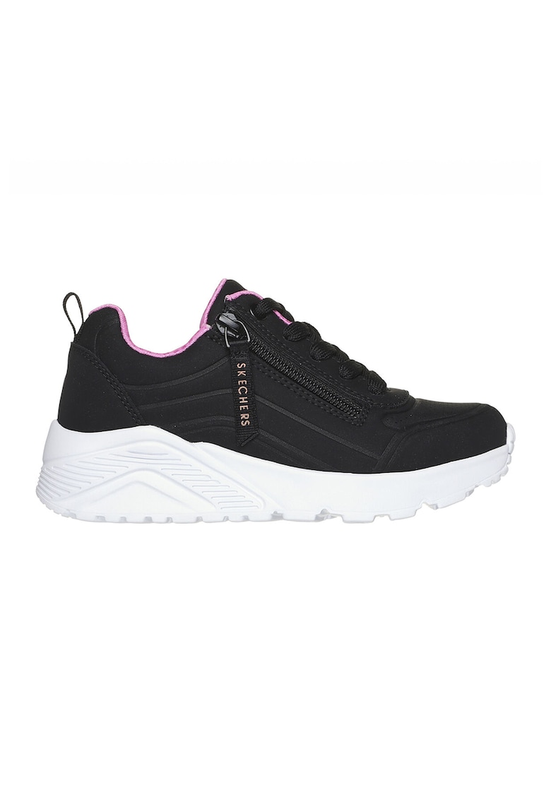Pantofi sport cu fermoar lateral Uno Lite - Easy - Negru/Roz