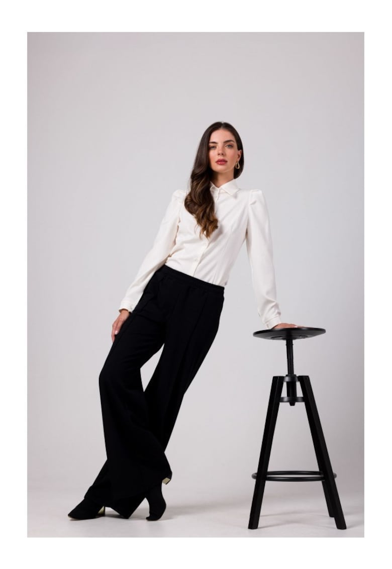 Pantaloni culottes pentru femei -  Bongroen - neagra