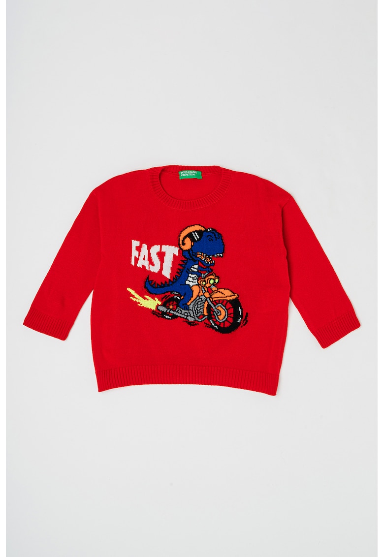 Pulover cu decolteu la baza gatului si model