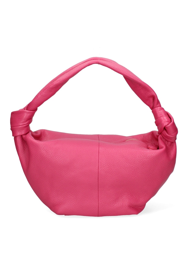 Geanta hobo de piele - Fucsia
