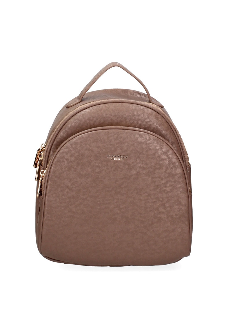 Rucsac cu buzunar frontal - Maro taupe