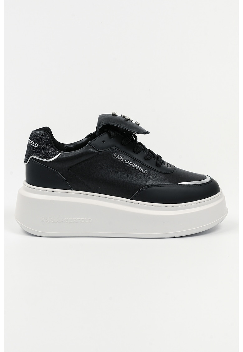 Pantofi sport din piele cu strasuri
