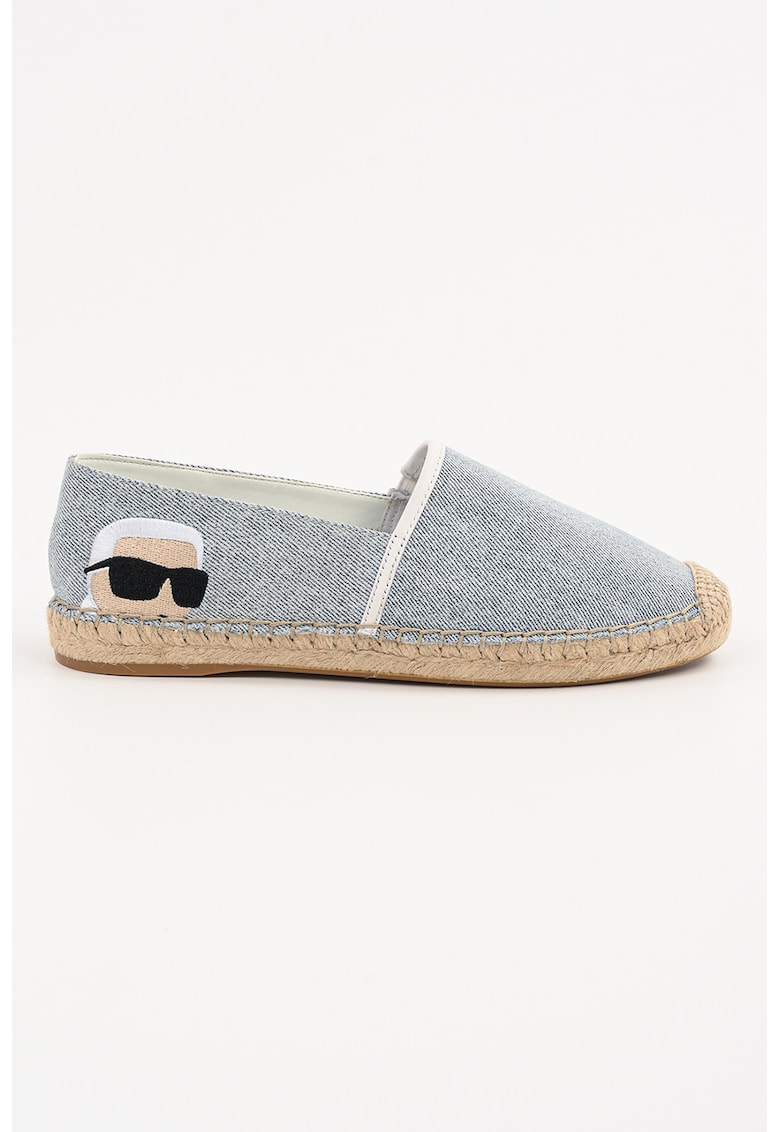 Espadrila din bumbac cu logo