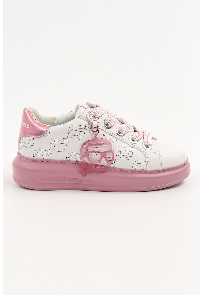 Pantofi sport de piele cu imprimeu logo Kapri