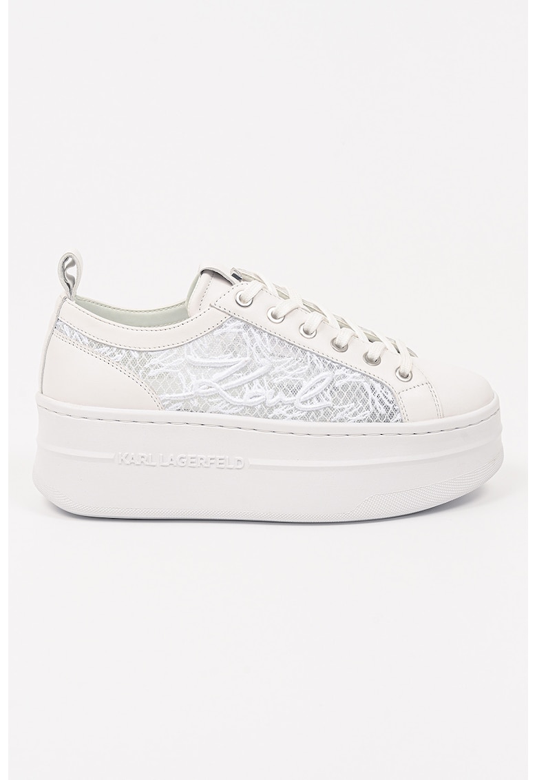 Pantofi sport flatform cu logo brodat
