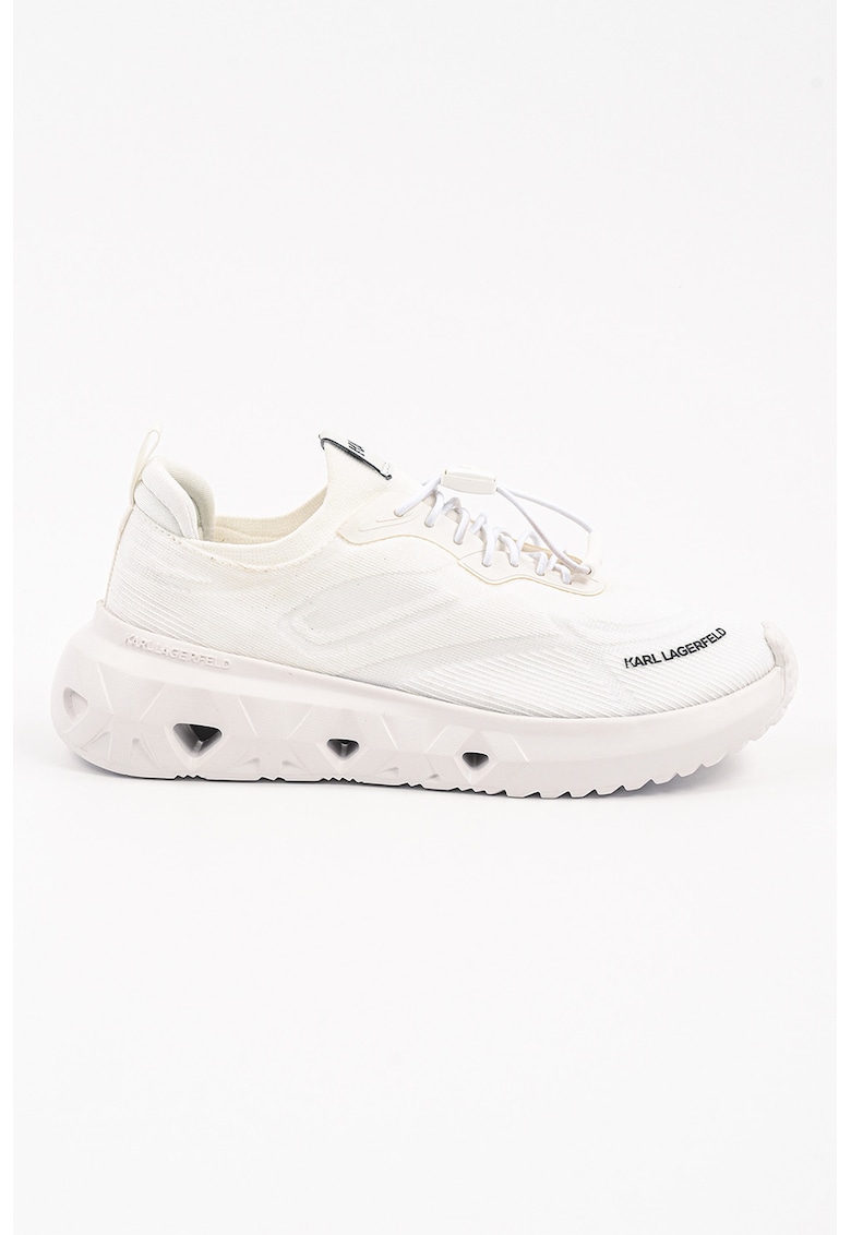 Pantofi sport wedge cu talpa perforata cu logo