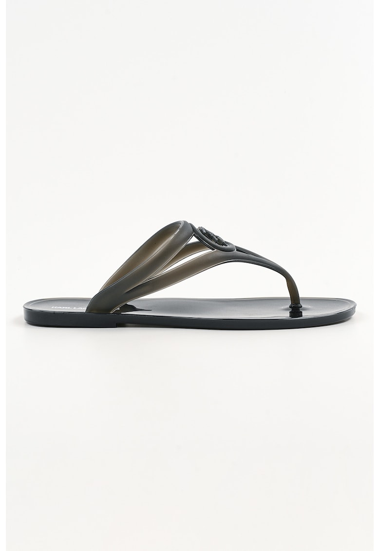 Papuci cu bareta separatoare si detaliu logo