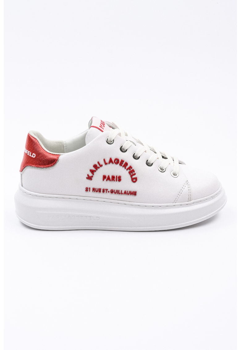 Pantofi sport de piele cu detalii contrastante